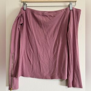 G by Guess Mauve Ribbed Top